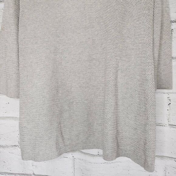 Wilfred Aritzia Silk Cashmere Blend Open Front Knitted Cardigan Gray Size Small - Picture 7 of 11